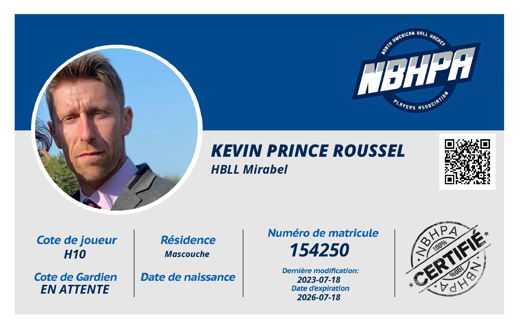 Kevin Prince roussel