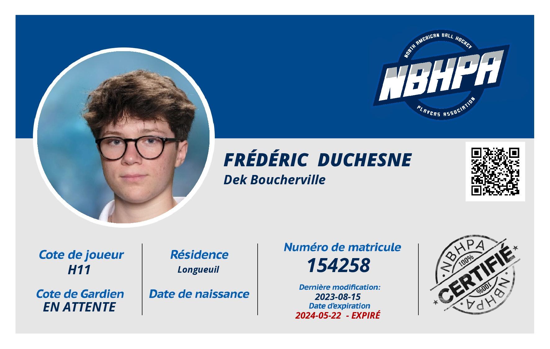 Frédéric  Duchesne