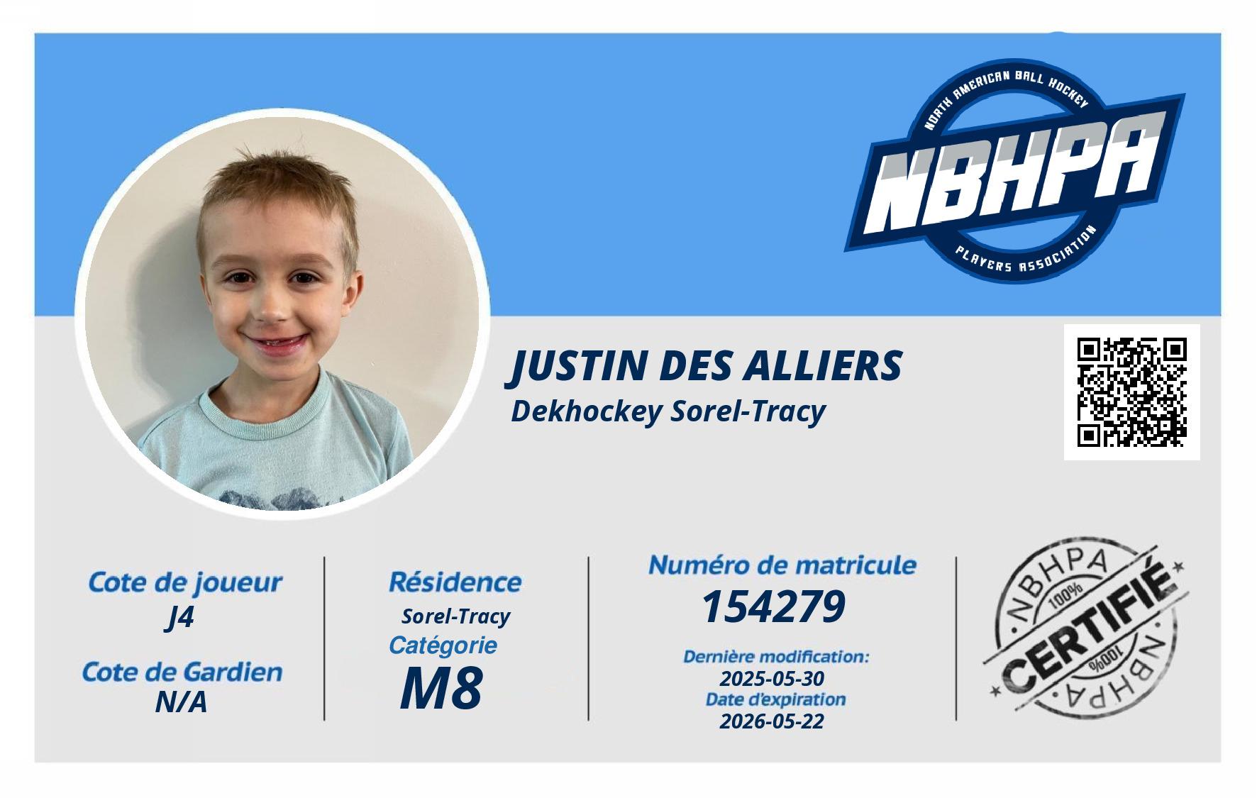 Justin Des Alliers