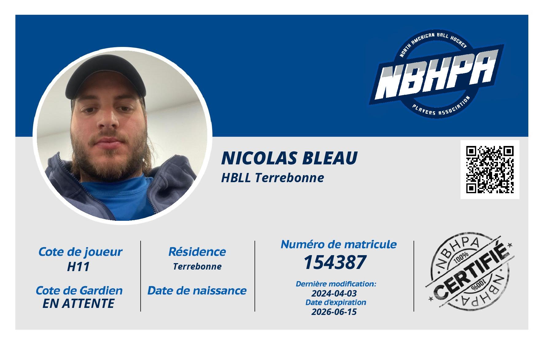 Nicolas Bleau
