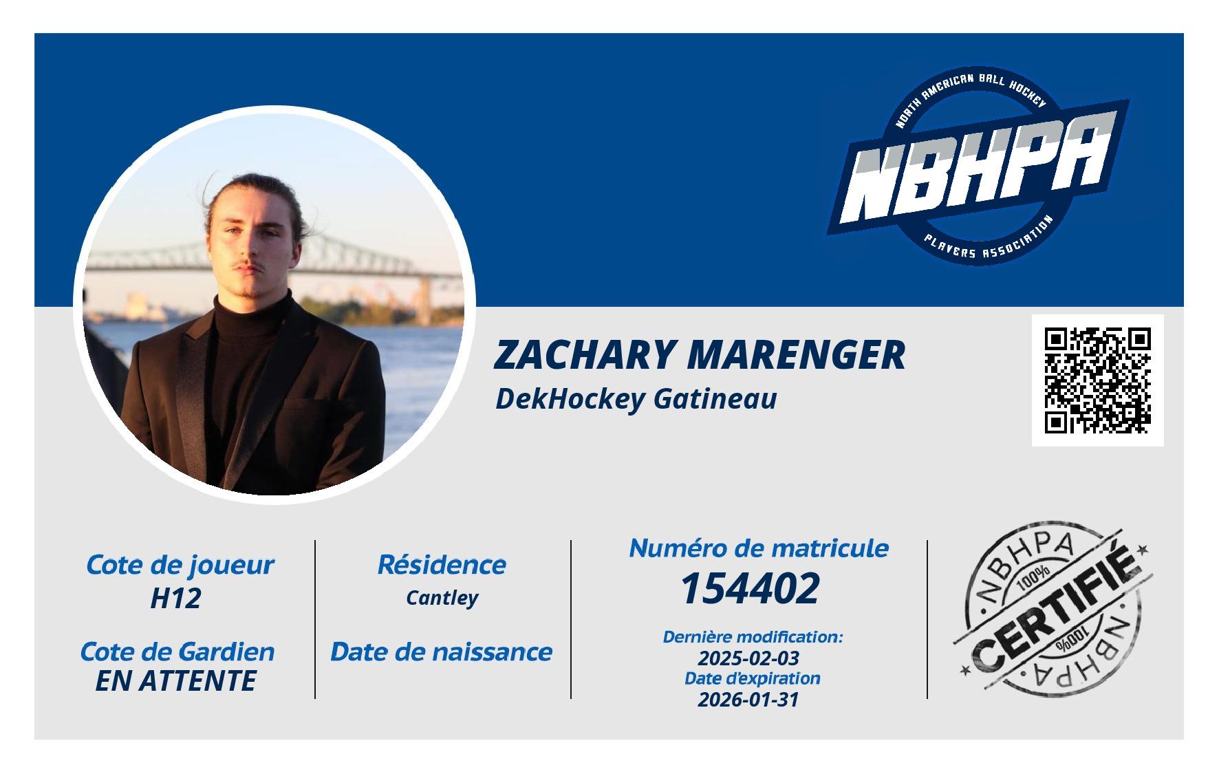 Zachary Marenger