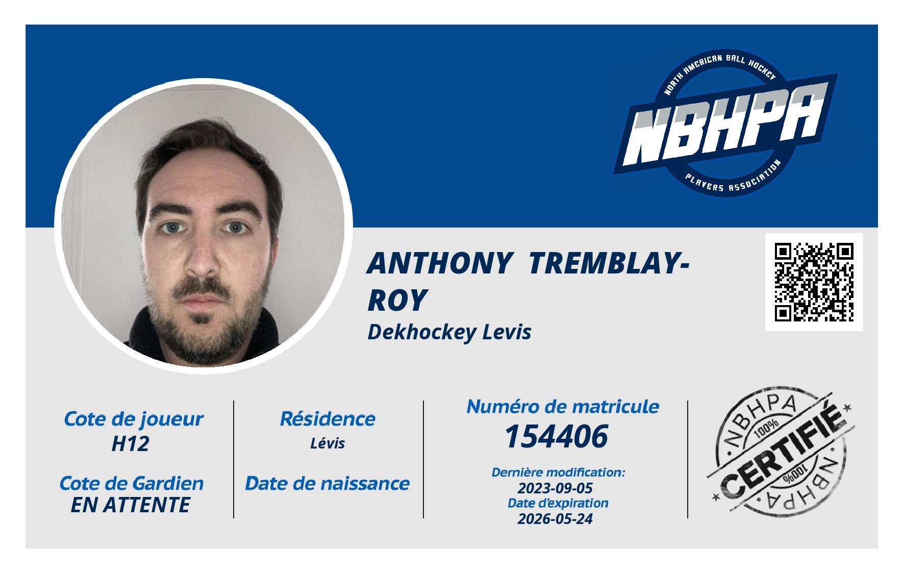 Anthony  Tremblay-Roy