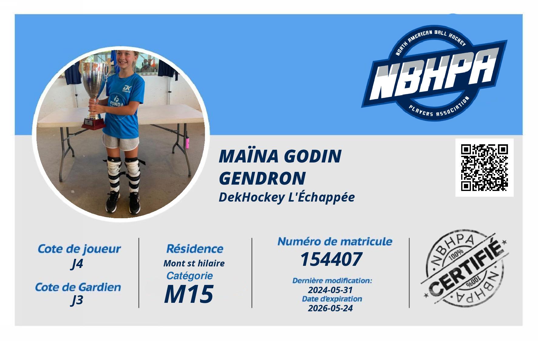 Maïna Godin Gendron 