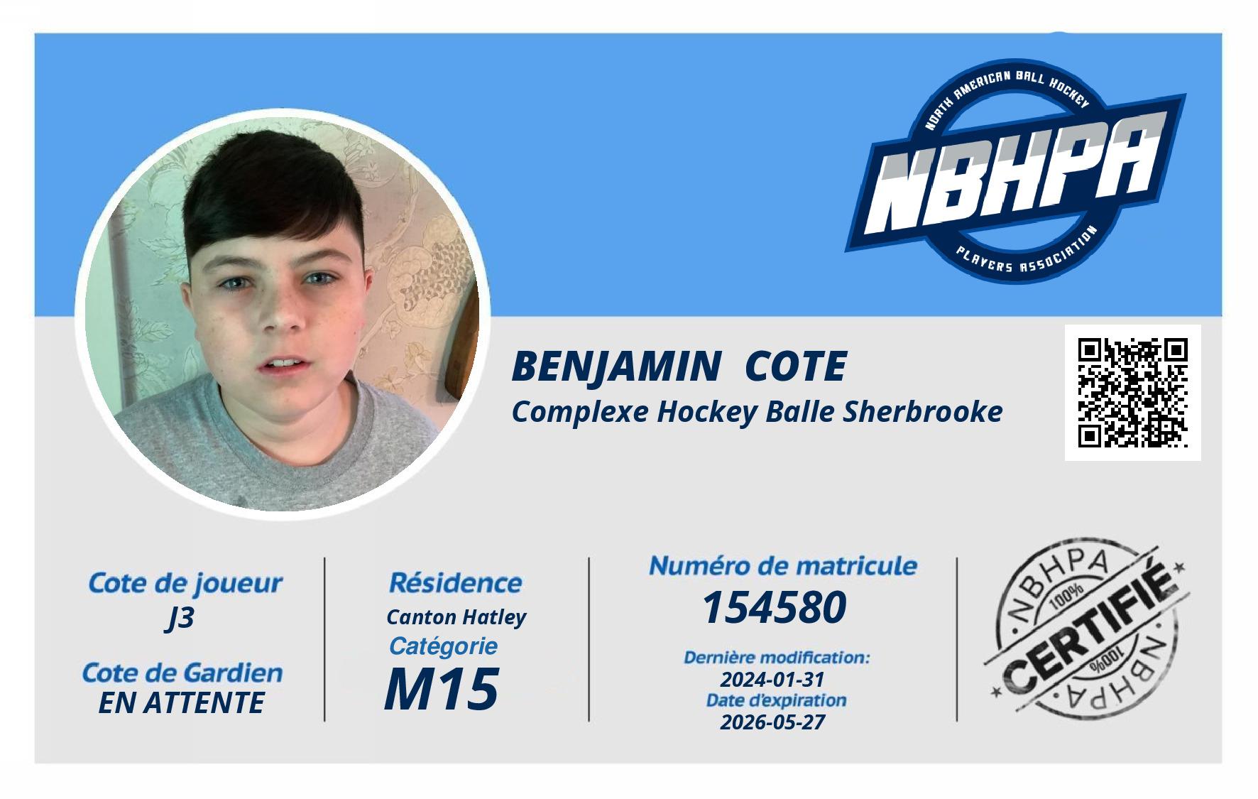 Benjamin  Cote