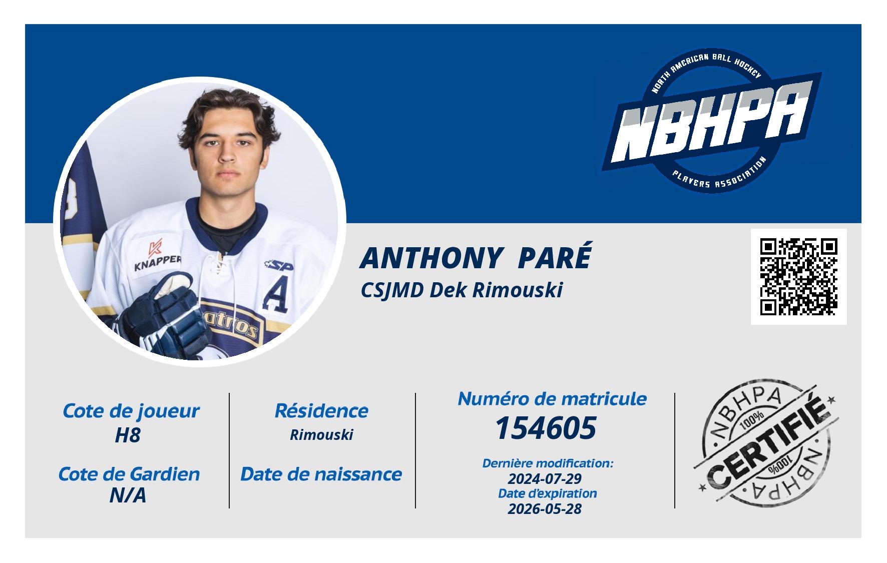 Anthony  Paré