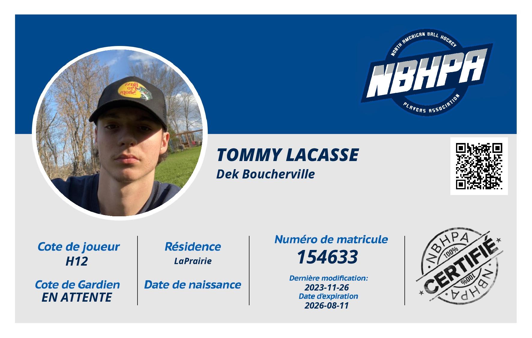 Tommy Lacasse