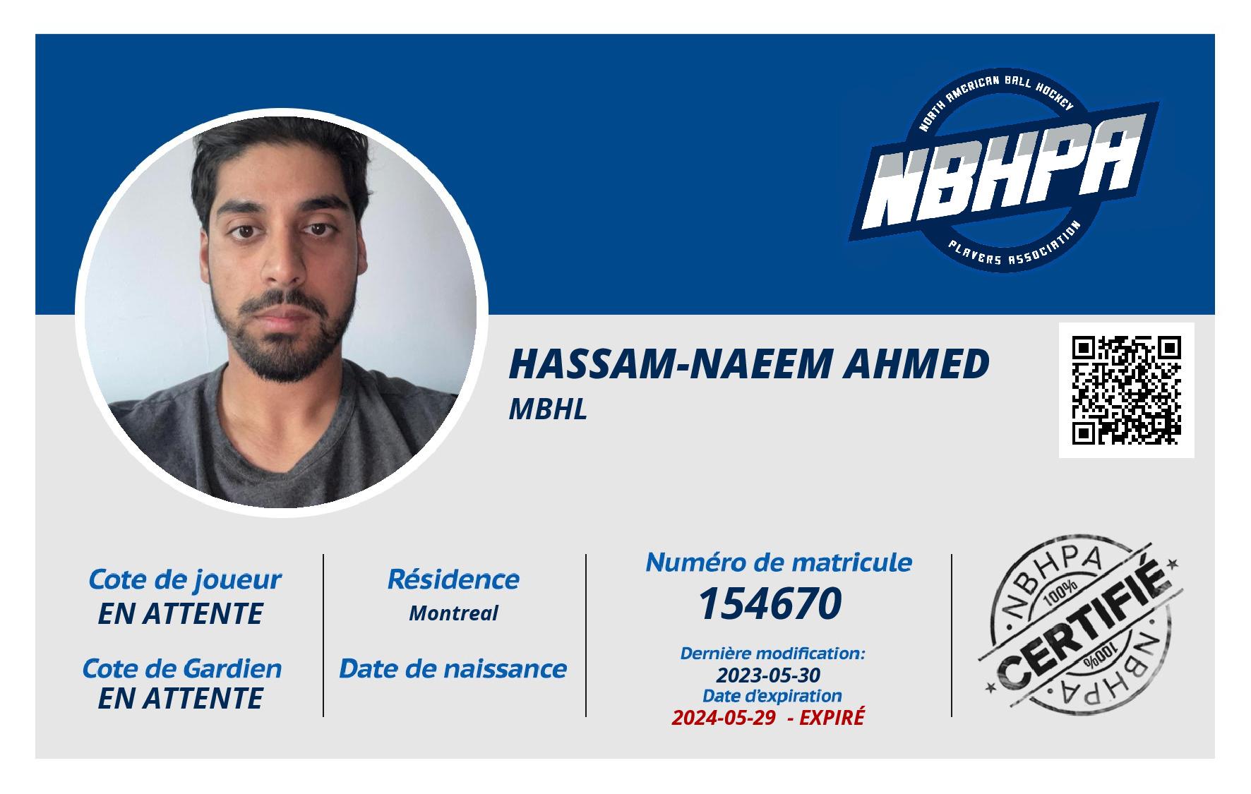Hassam-Naeem Ahmed