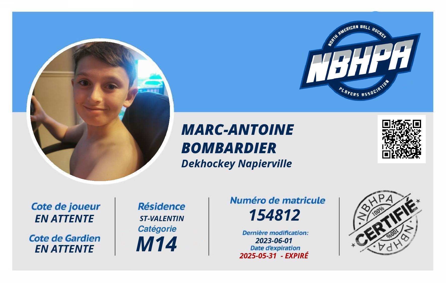 Marc-Antoine  Bombardier 