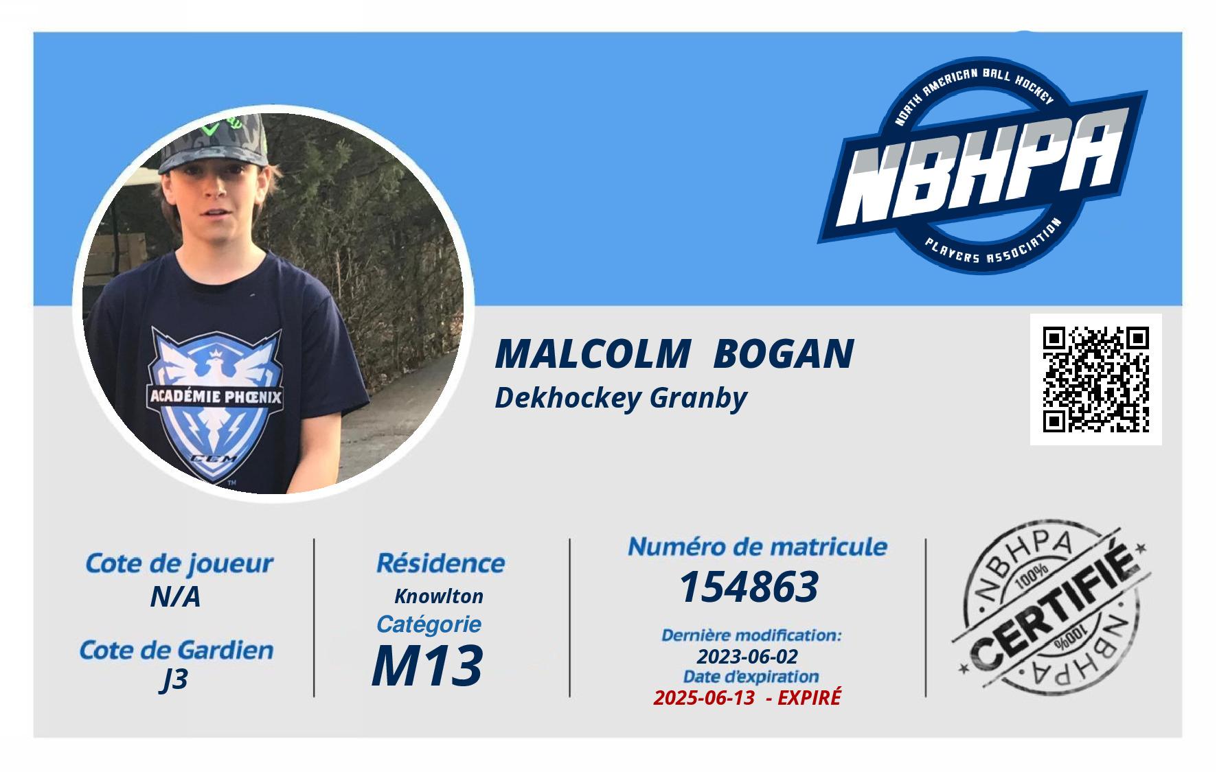 Malcolm  Bogan
