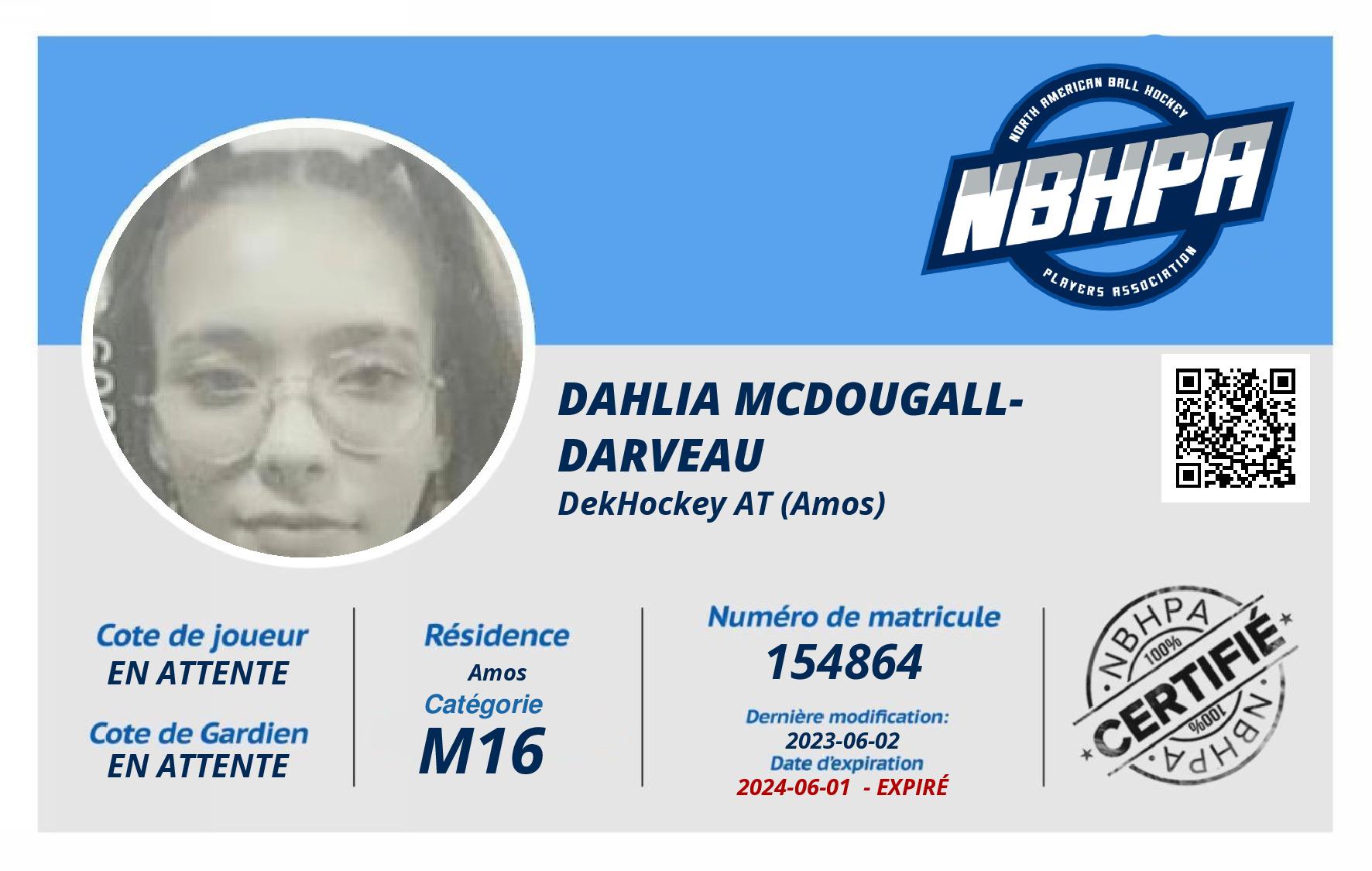 Dahlia Mcdougall-Darveau