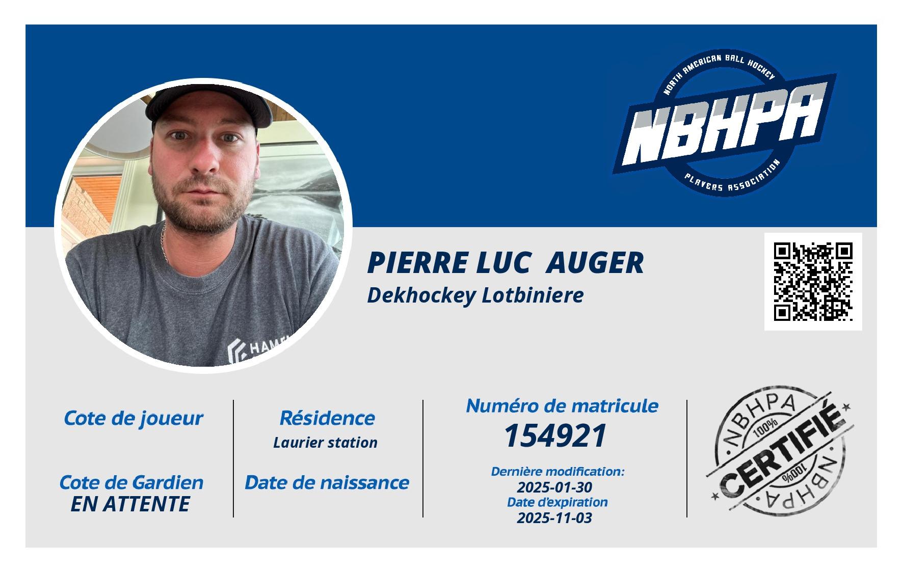 Pierre Luc  Auger 