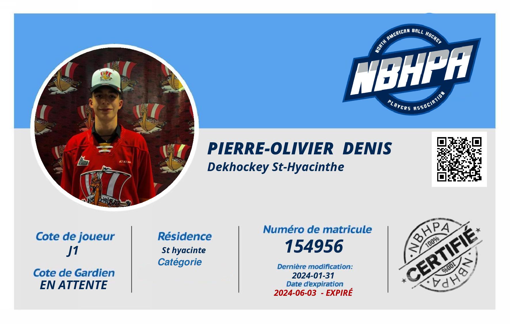 Pierre-Olivier  Denis