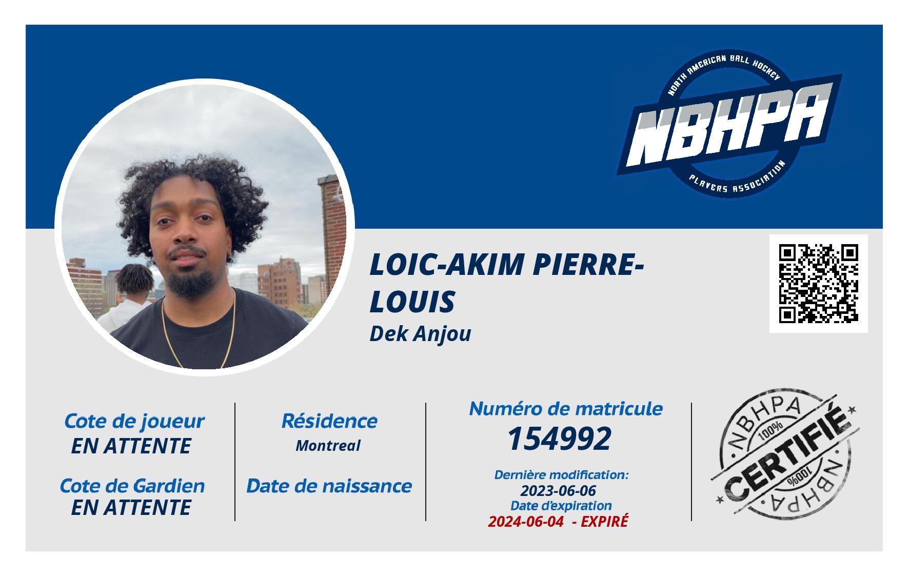 Loic-akim Pierre-Louis 