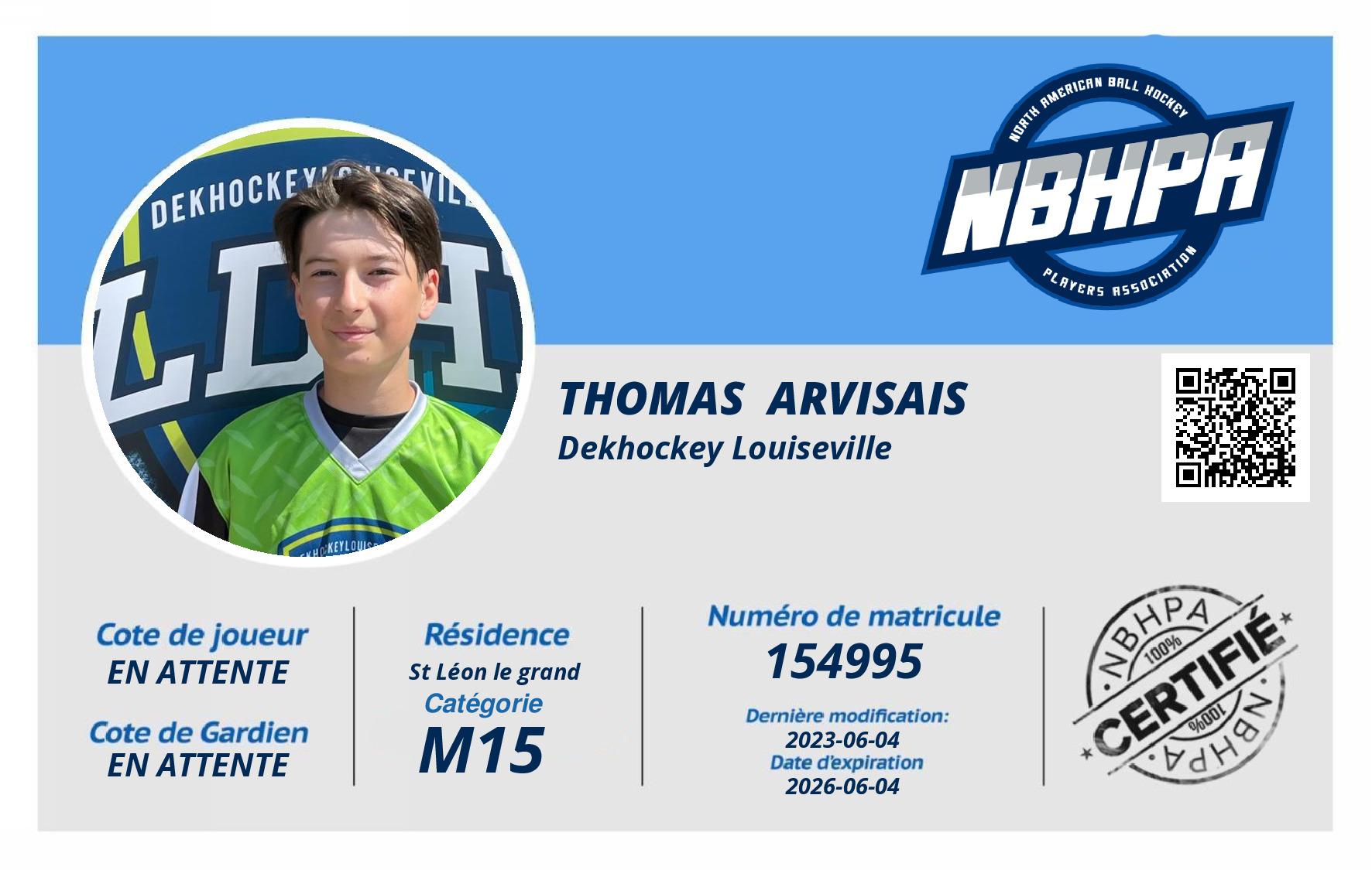 Thomas  Arvisais 