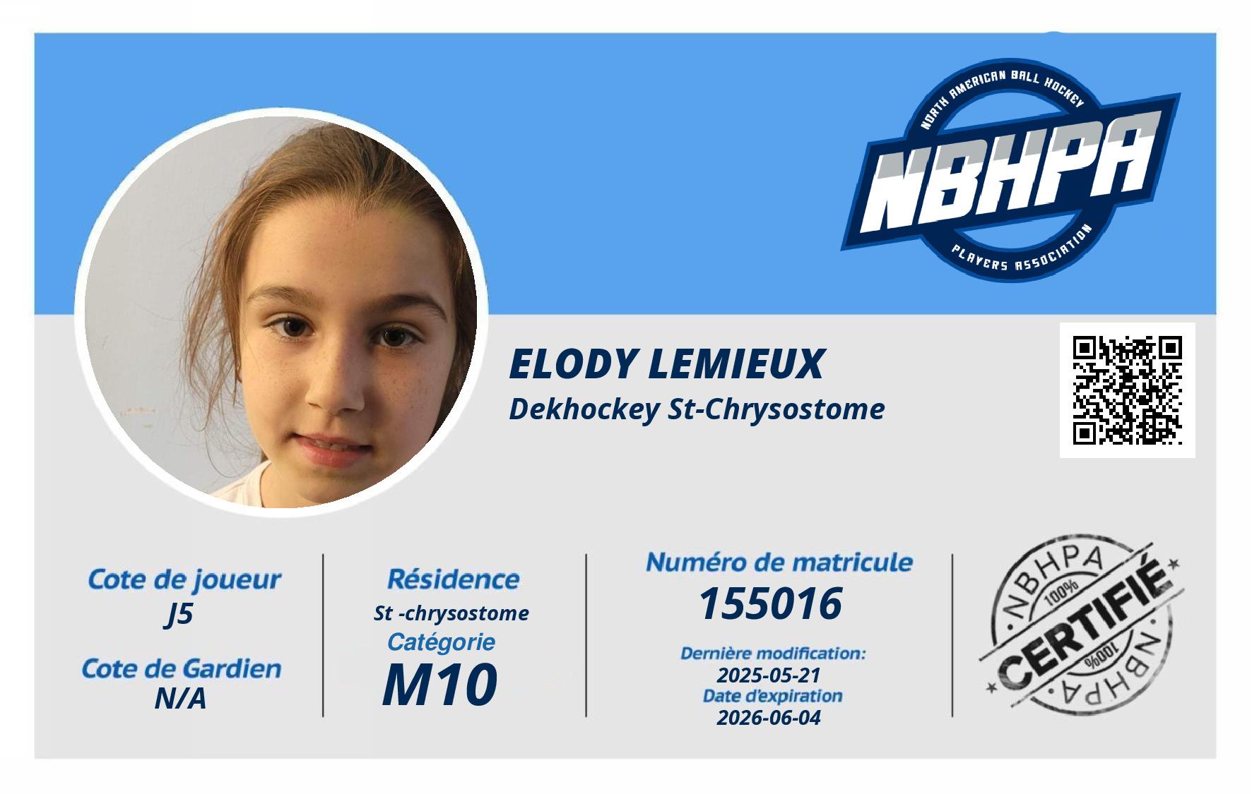 Elody Lemieux 