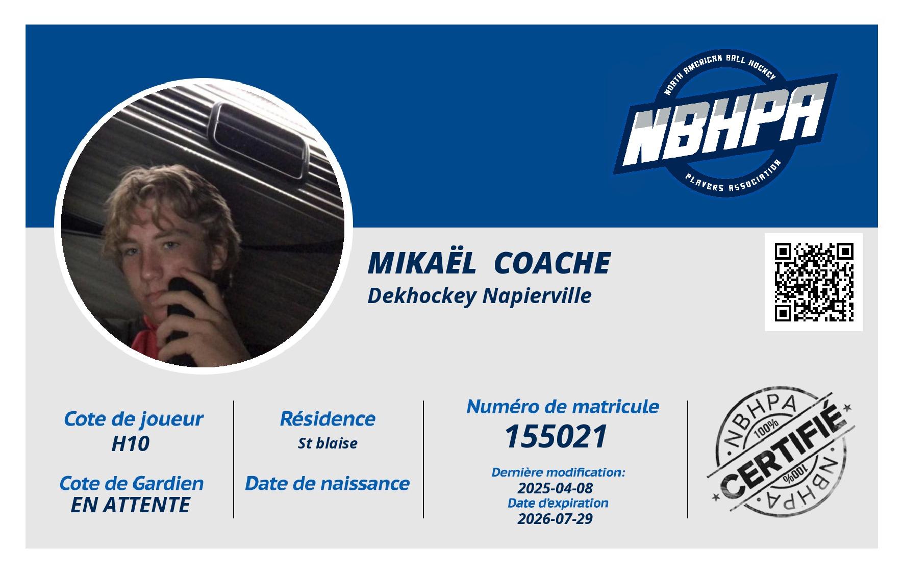 Mikaël  Coache
