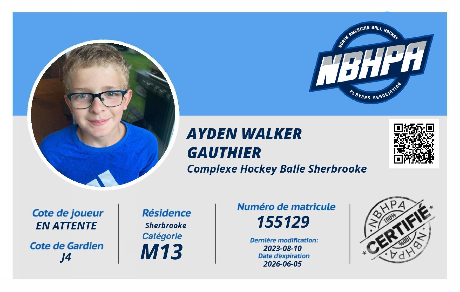 Ayden Walker Gauthier