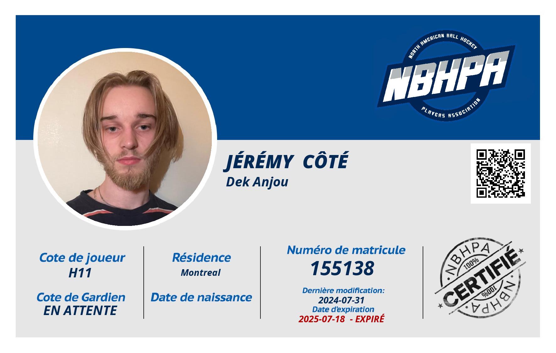 Jérémy  Côté 