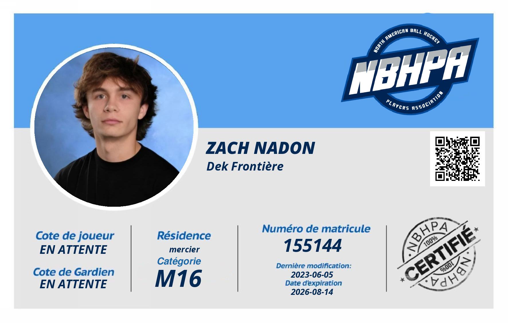 Zach Nadon