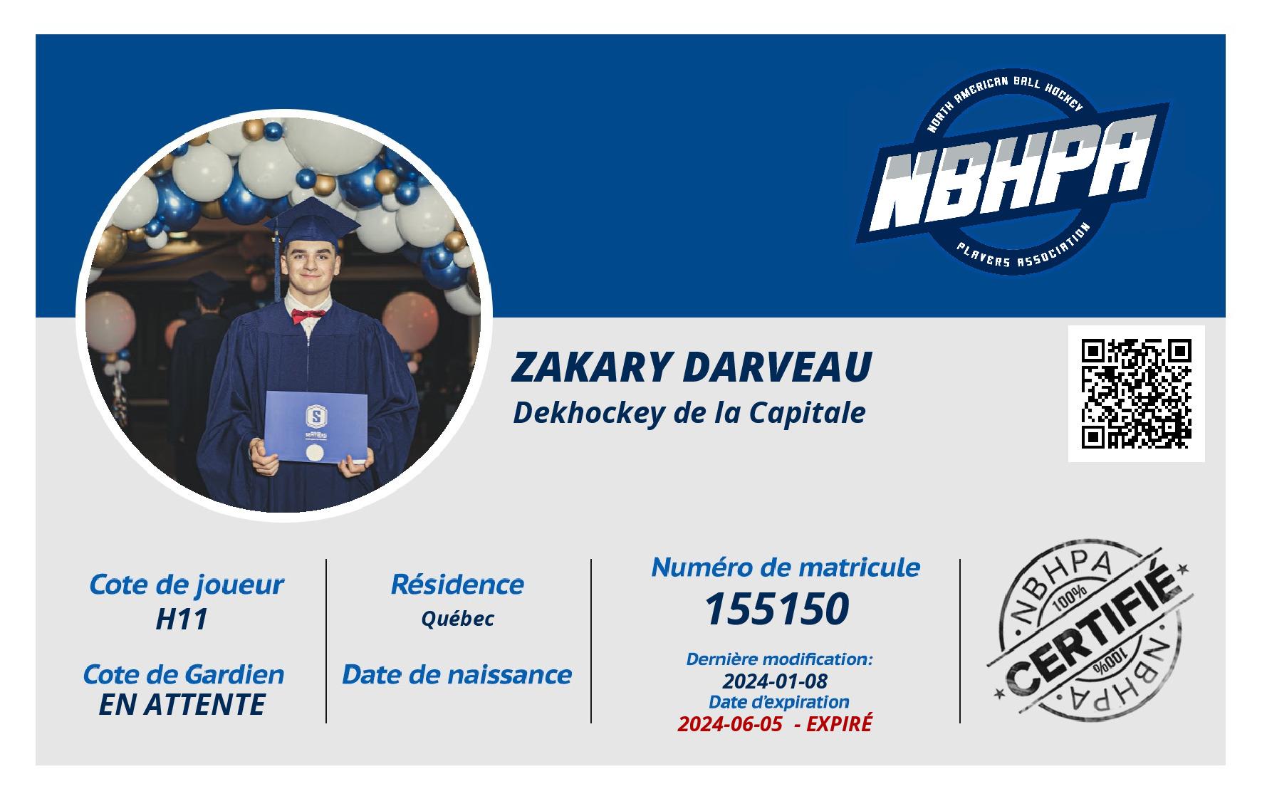 Zakary Darveau