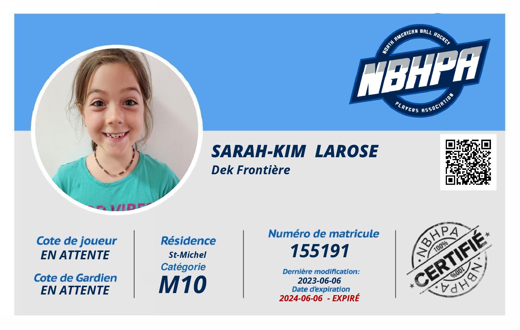 Sarah-Kim  Larose