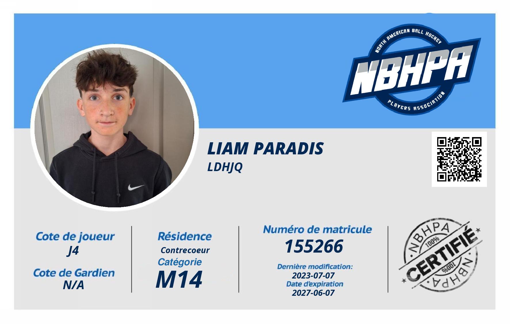 Liam Paradis