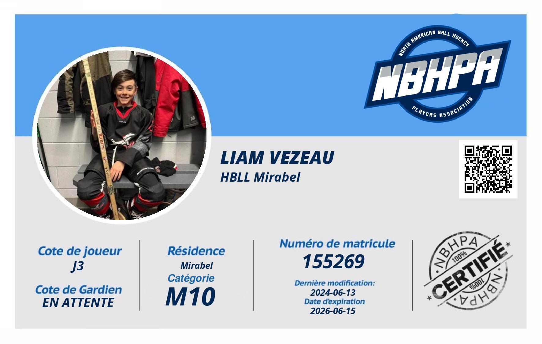 Liam Vezeau