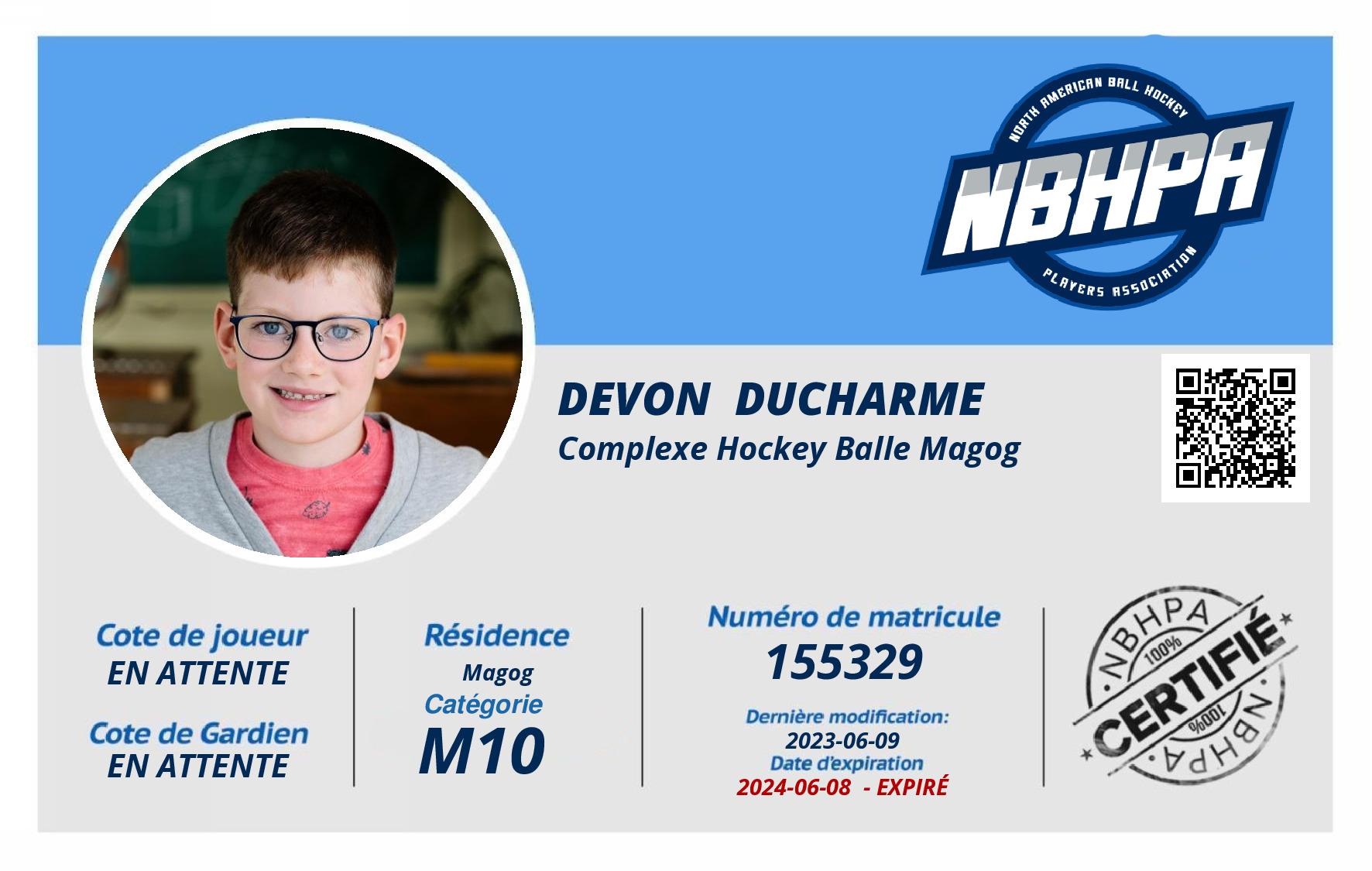 Devon  Ducharme 