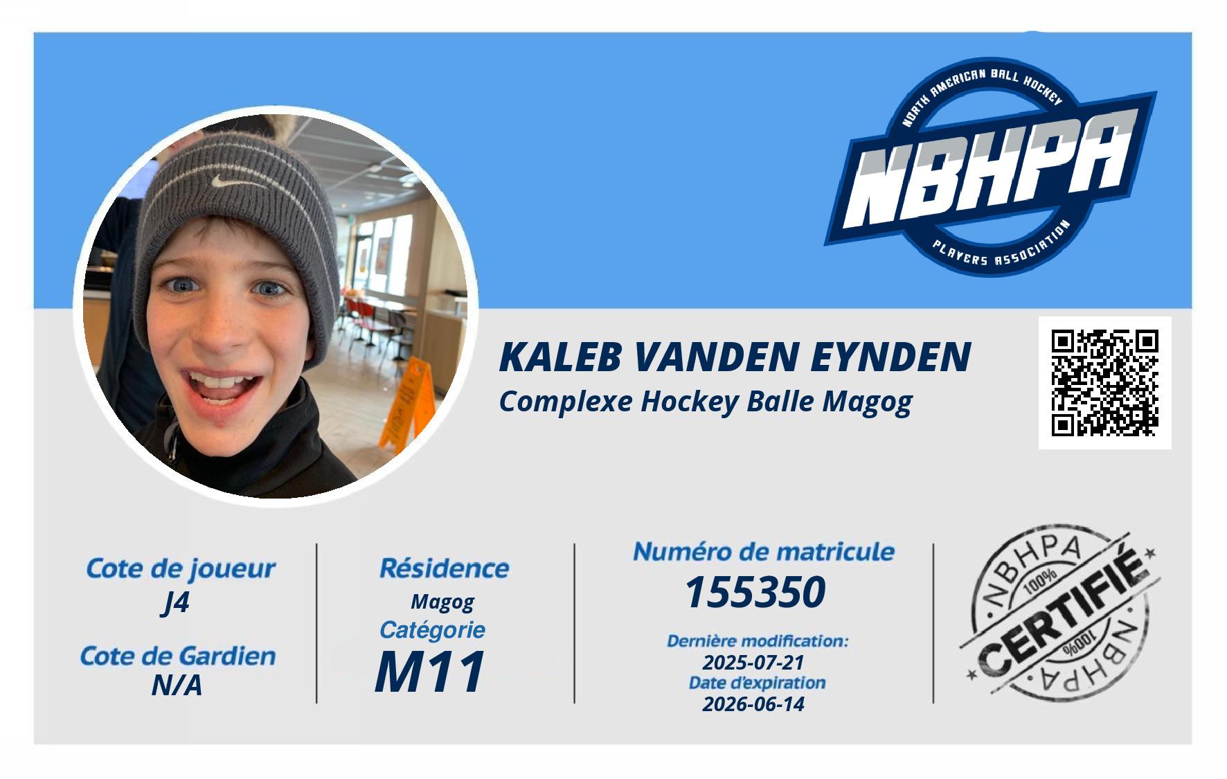 Kaleb Vanden Eynden