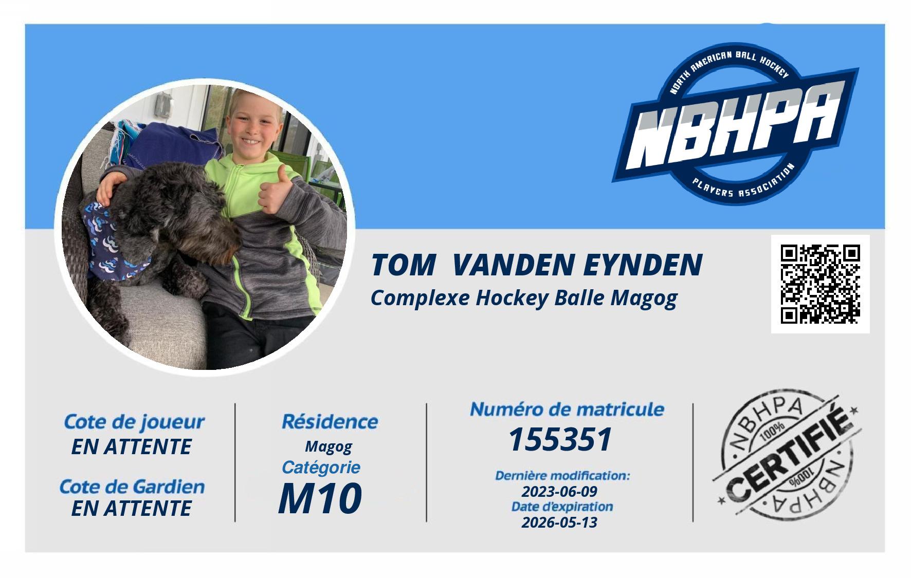 Tom  Vanden Eynden