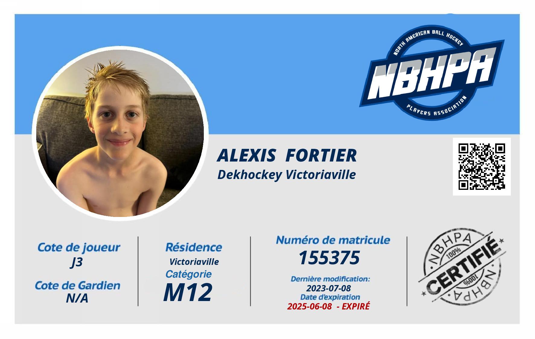 Alexis  Fortier