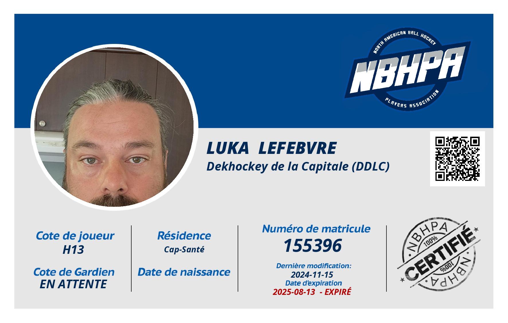 Luka  Lefebvre 