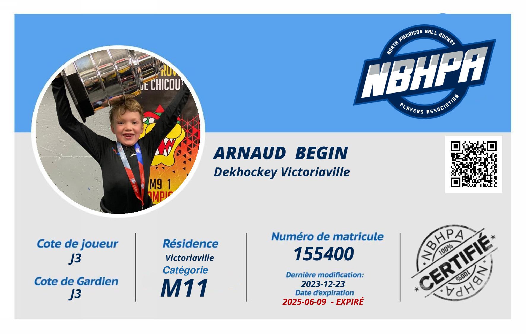 Arnaud  Begin 