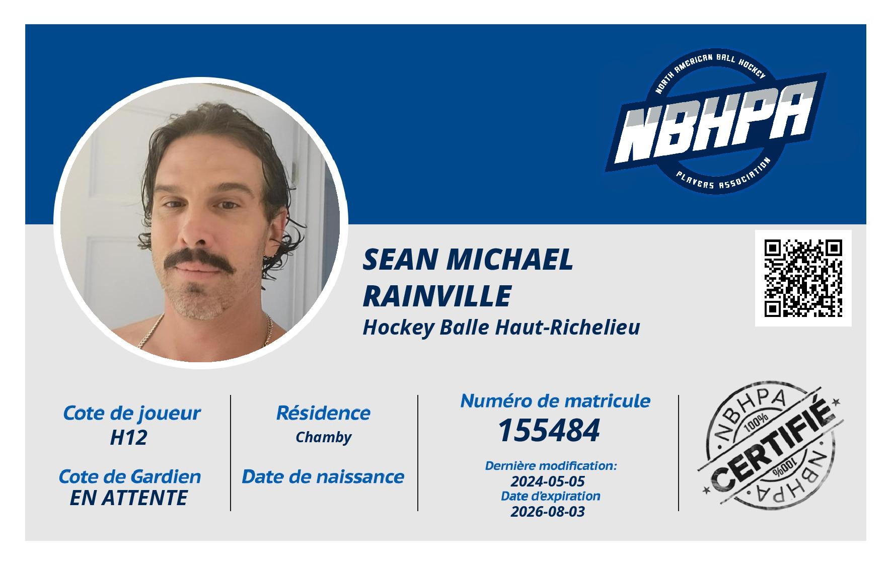 Sean Michael  Rainville 