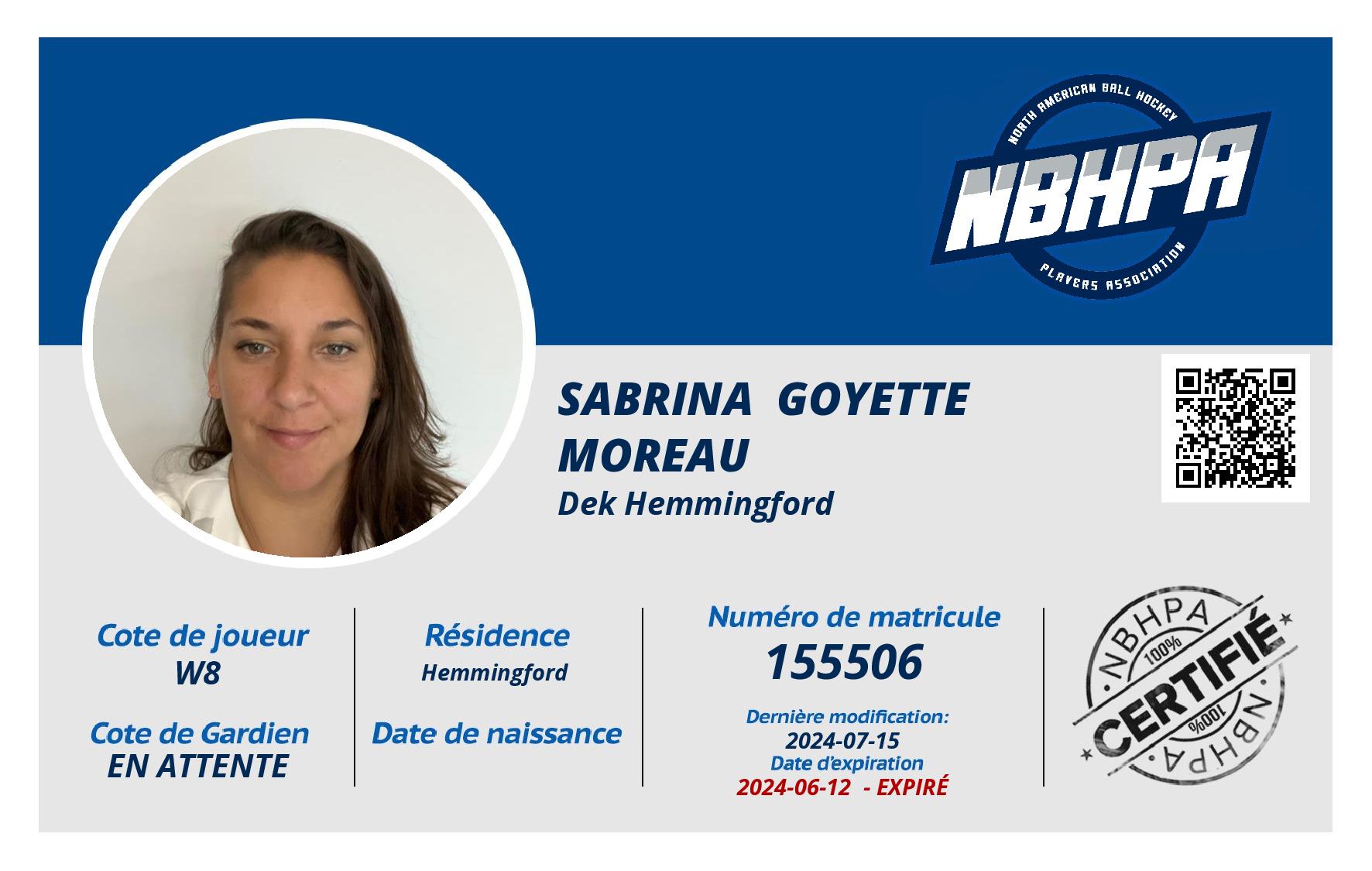 Sabrina  Goyette Moreau 