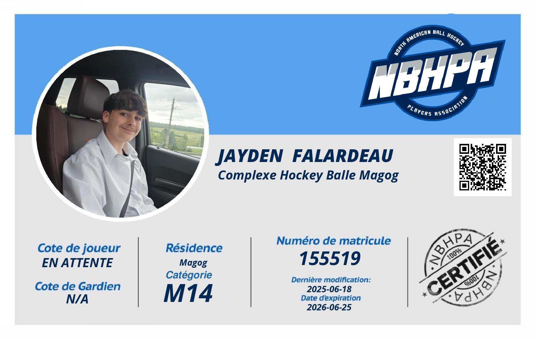 Jayden  Falardeau 