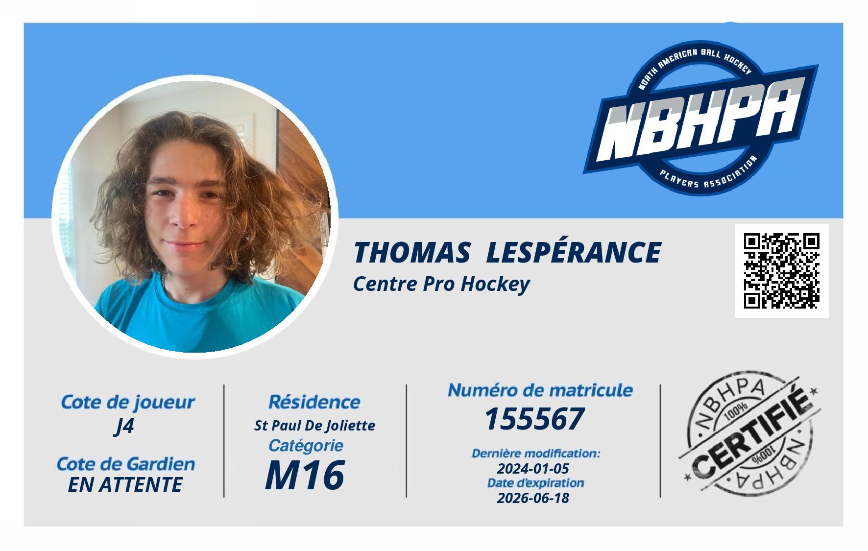 Thomas  Lespérance