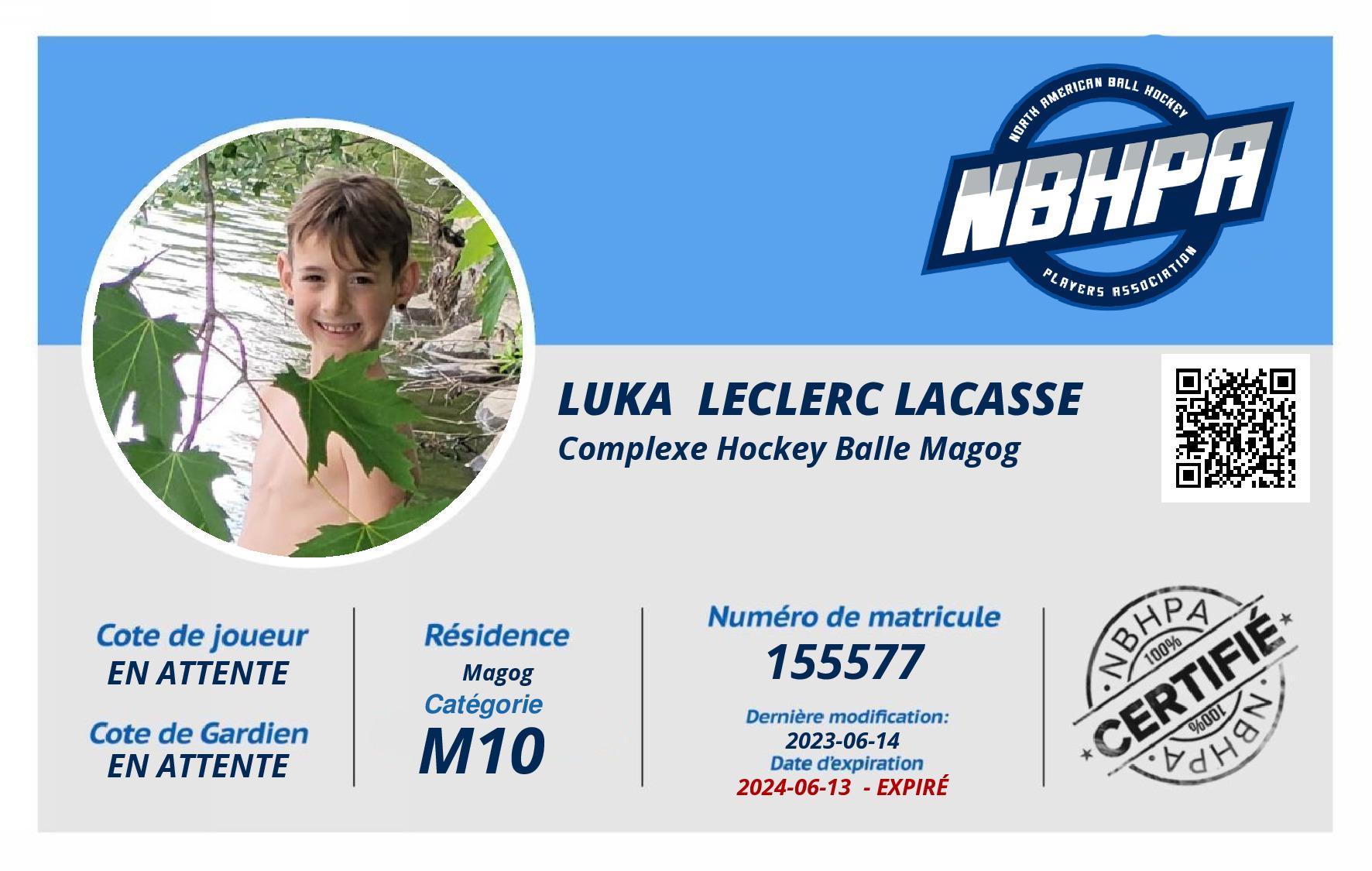 Luka  Leclerc Lacasse 