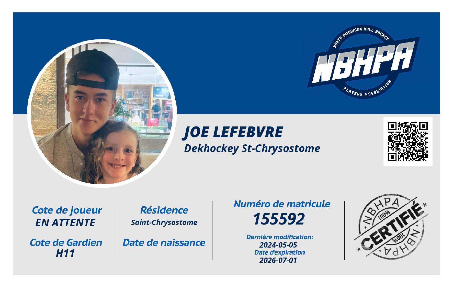 Joe Lefebvre