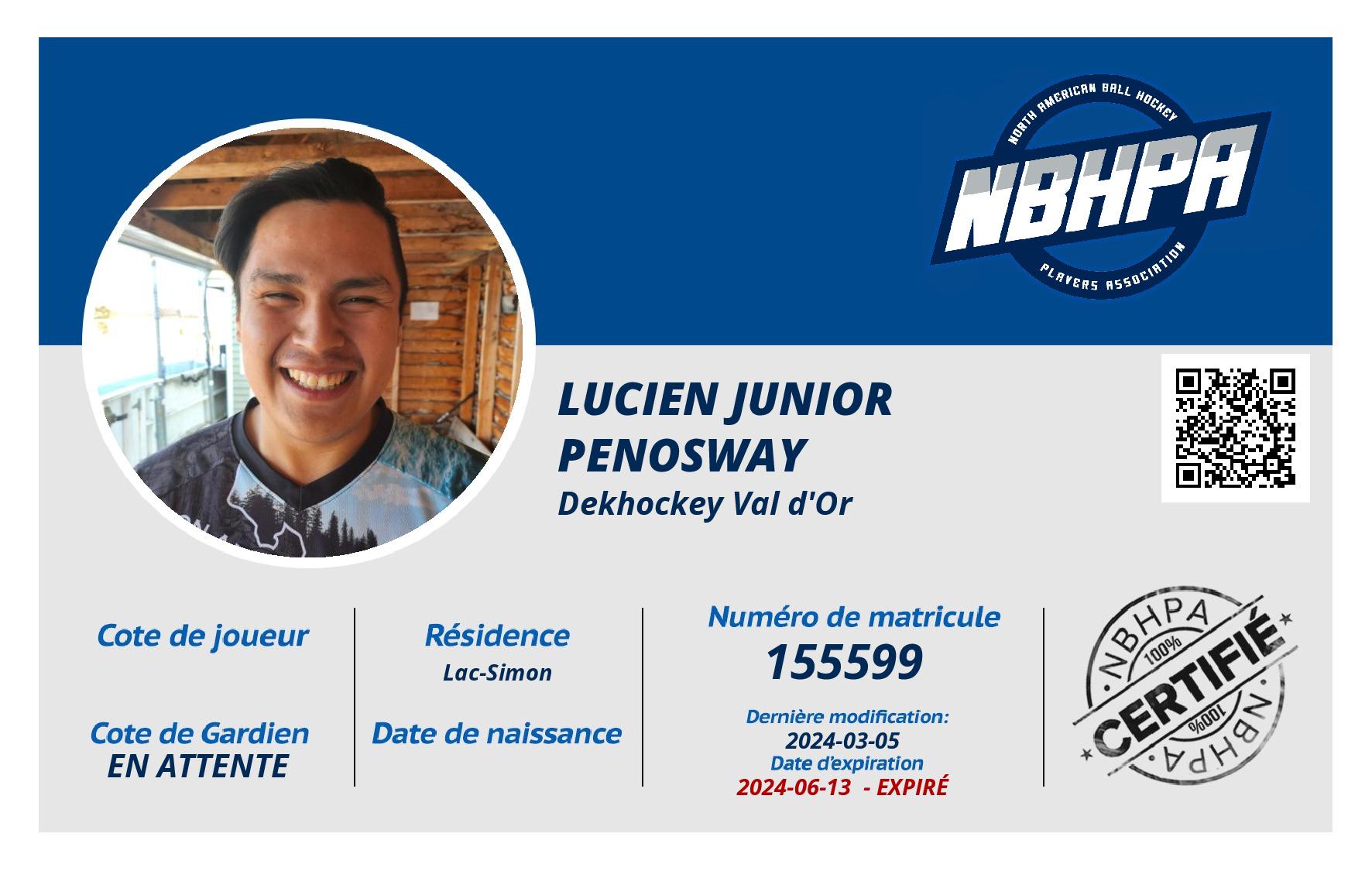 Lucien junior Penosway