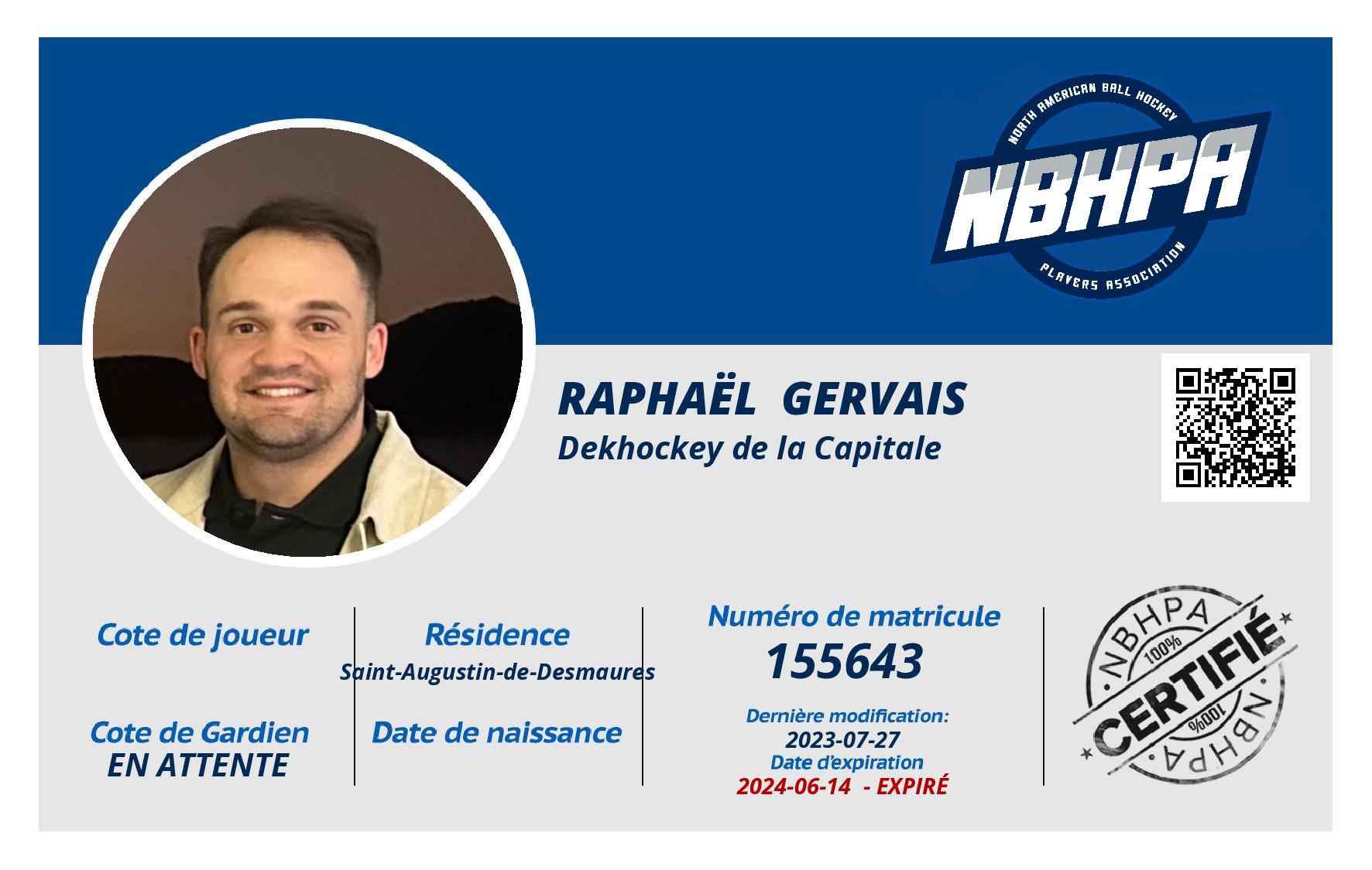 Raphaël  Gervais