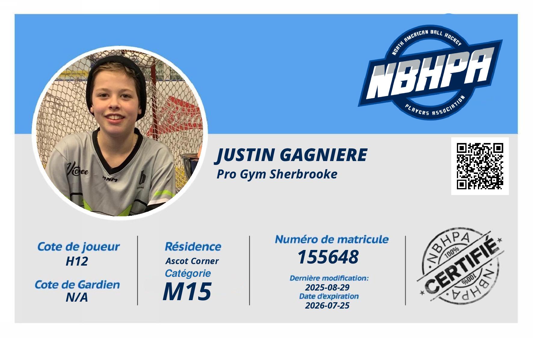Justin Gagniere