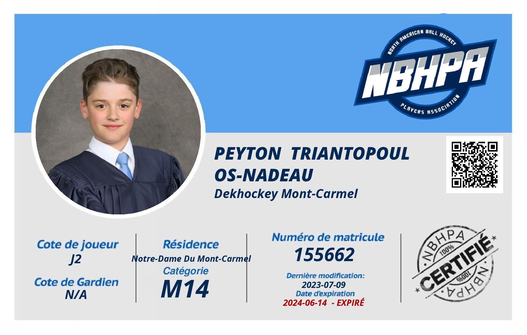 Peyton  Triantopoulos-Nadeau