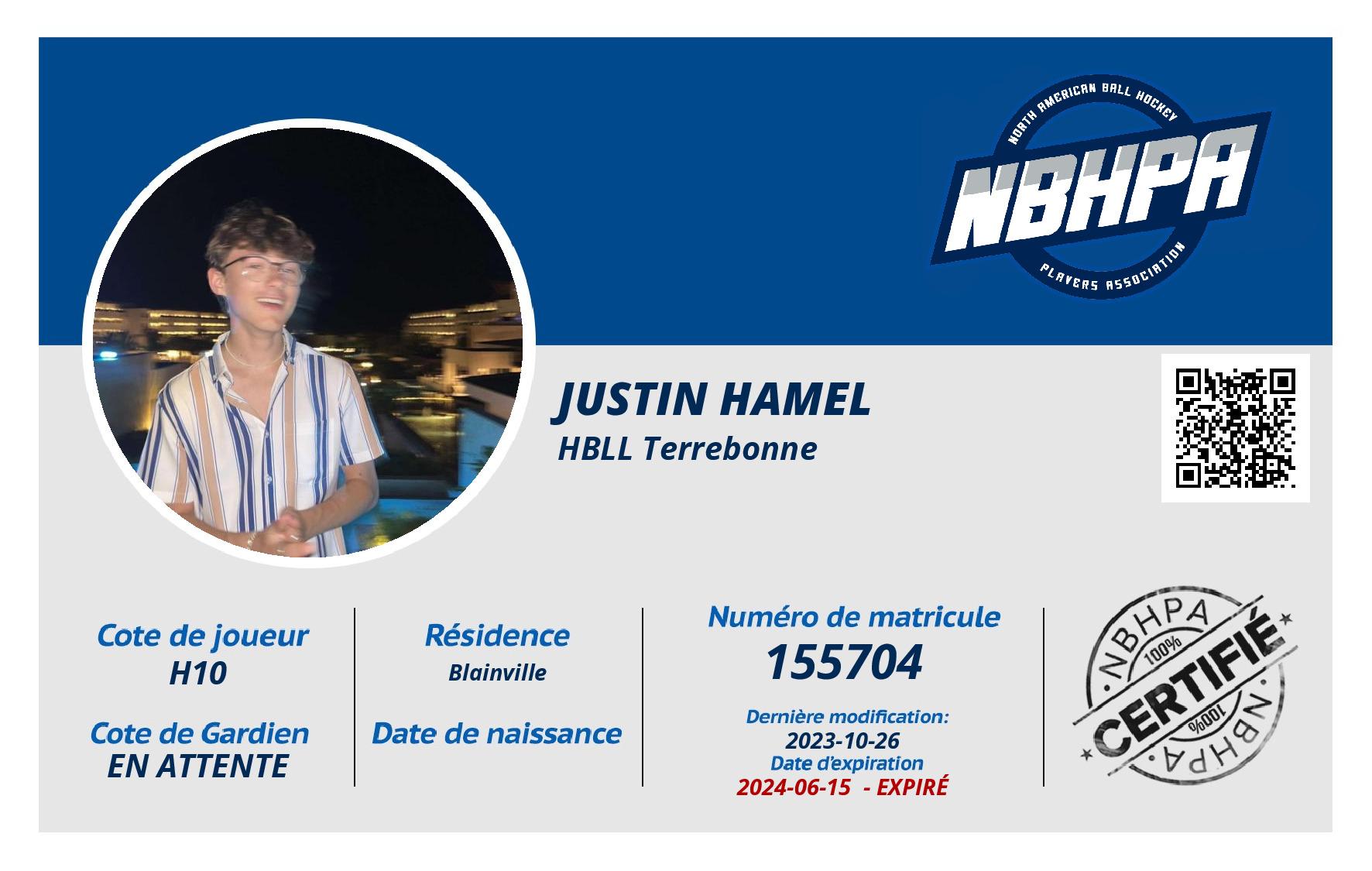 Justin Hamel