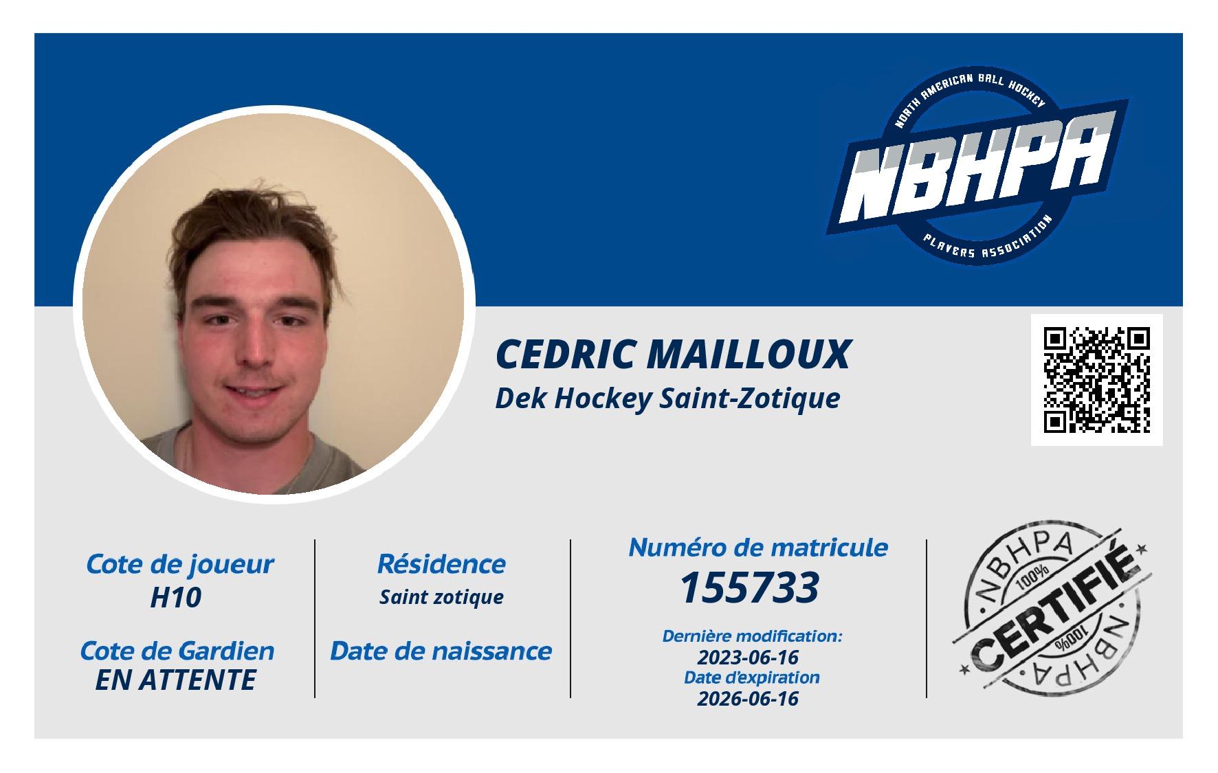Cedric Mailloux