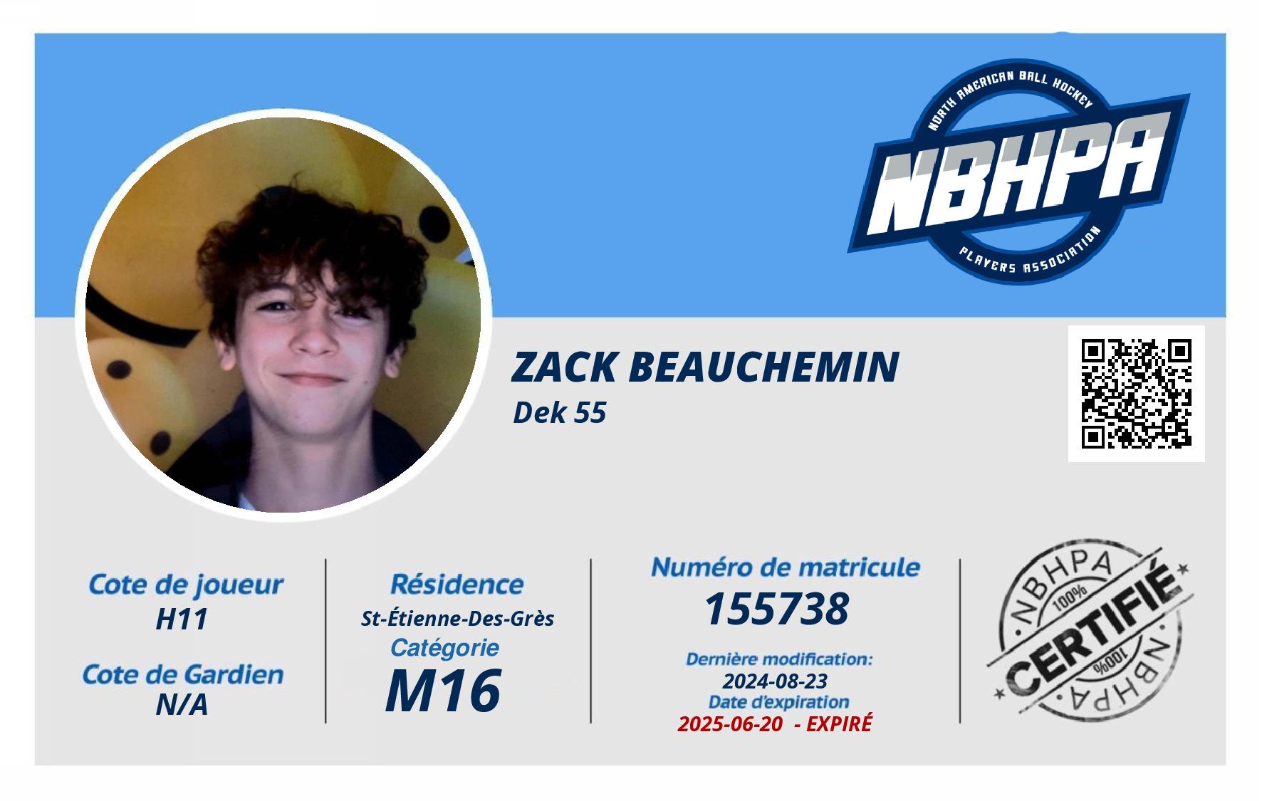 Zack Beauchemin