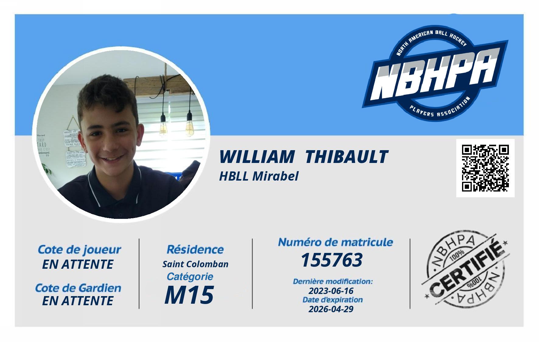 William  Thibault