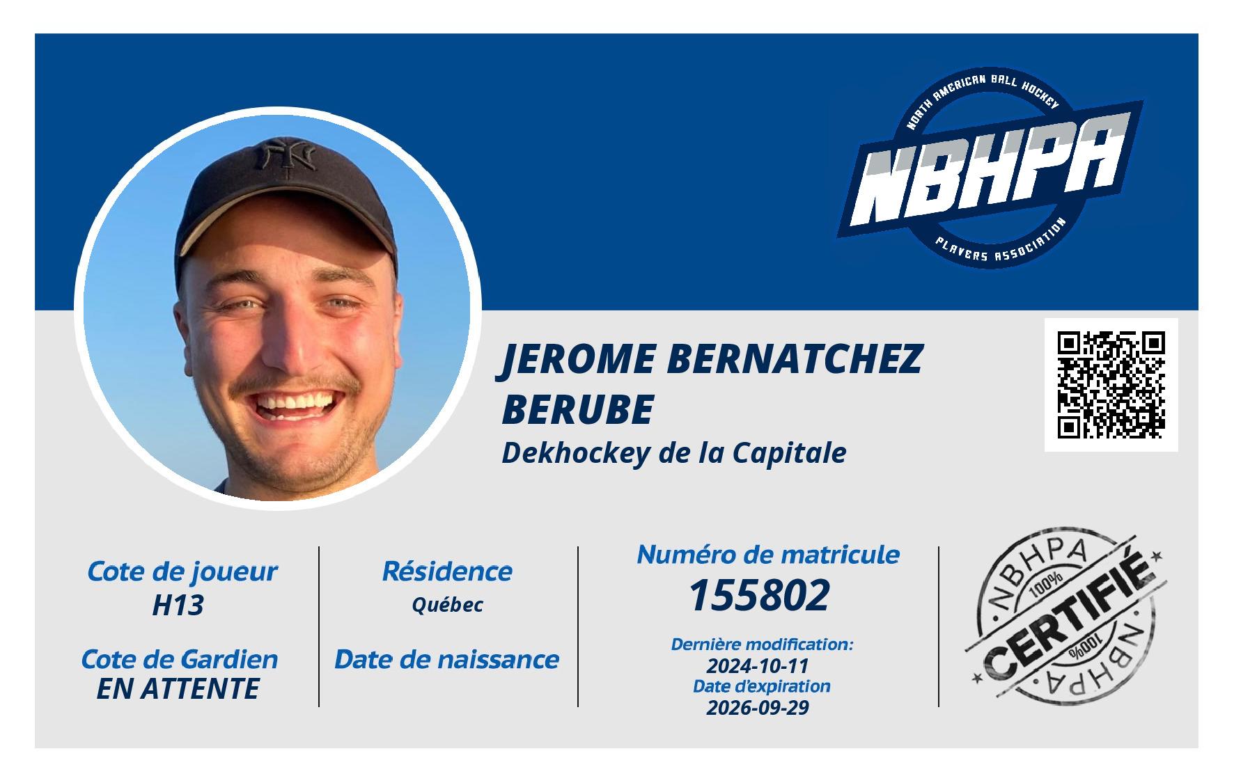 Jerome Bernatchez berube