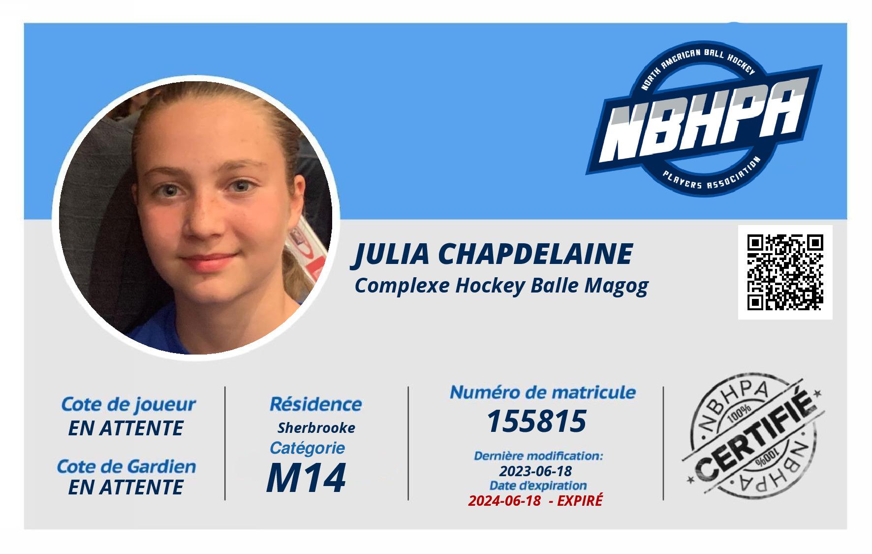 Julia Chapdelaine 