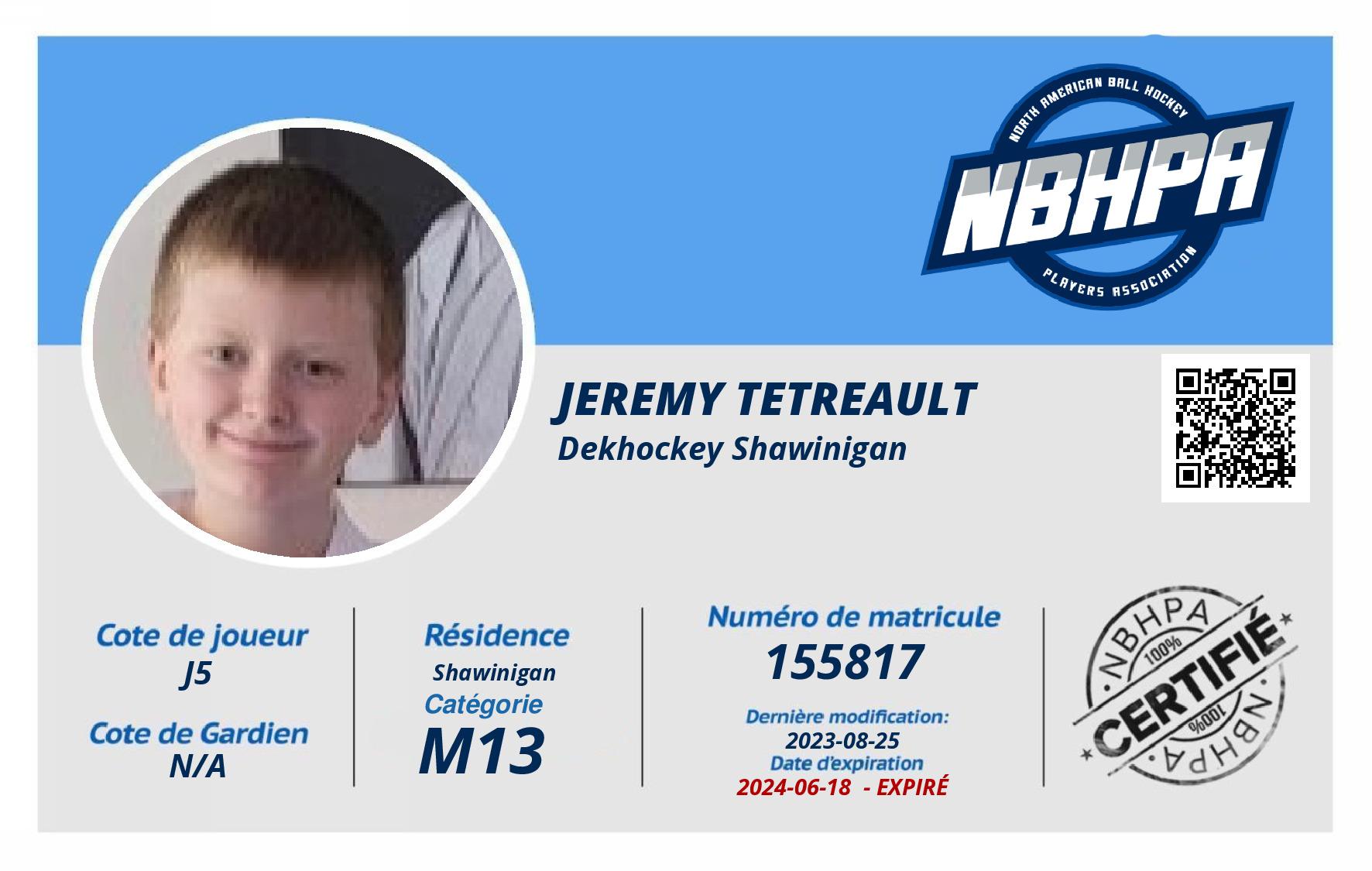 Jeremy Tetreault 